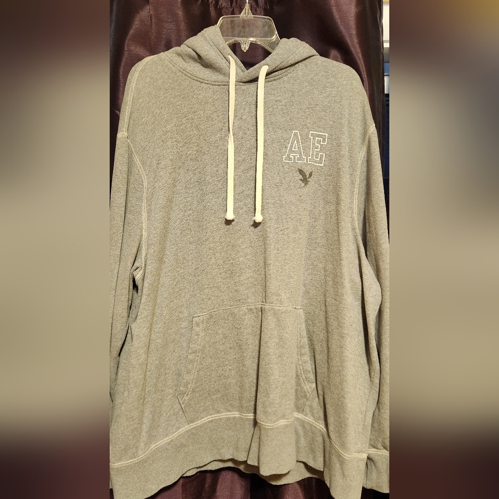 American Eagle Outfitters Gray Hoodie for Men